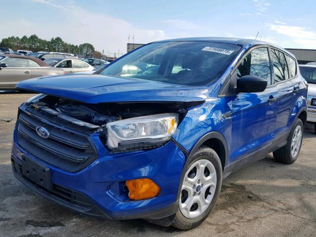 1FMCU0F7XHUA46831 - 2017 FORD ESCAPE S BLUE photo 2