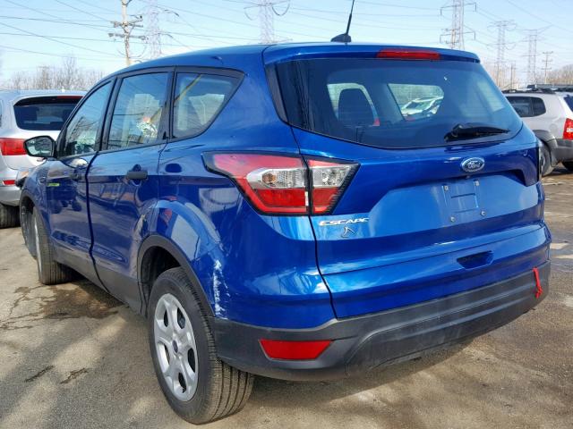 1FMCU0F7XHUA46831 - 2017 FORD ESCAPE S BLUE photo 3