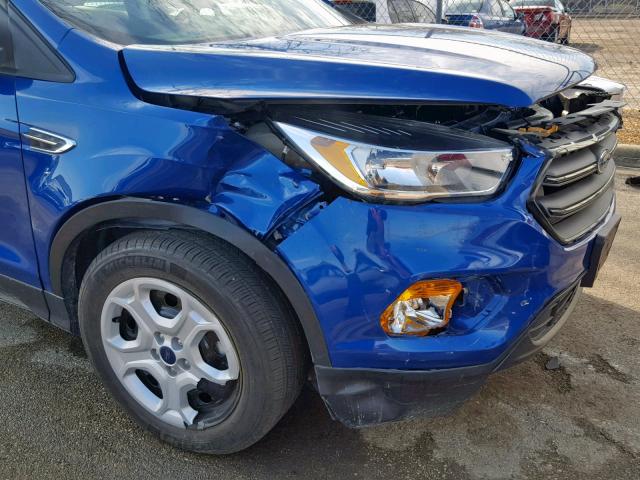 1FMCU0F7XHUA46831 - 2017 FORD ESCAPE S BLUE photo 9