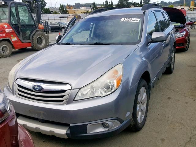 4S4BRDKC6B2393129 - 2011 SUBARU OUTBACK 3. SILVER photo 2