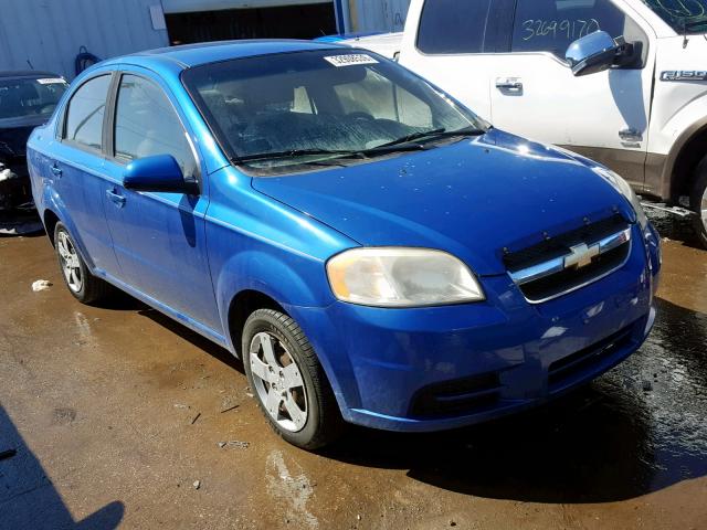 KL1TD5DEXAB087973 - 2010 CHEVROLET AVEO LS BLUE photo 1