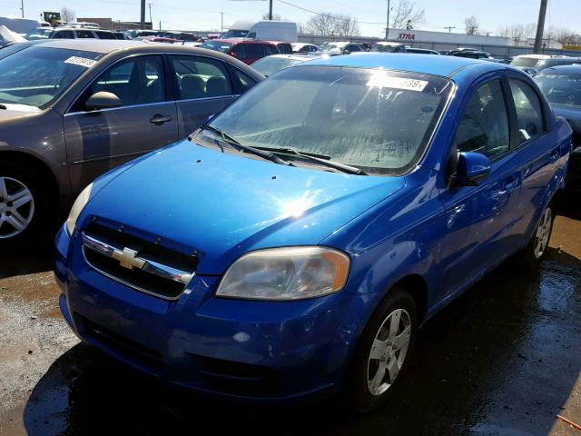 KL1TD5DEXAB087973 - 2010 CHEVROLET AVEO LS BLUE photo 2