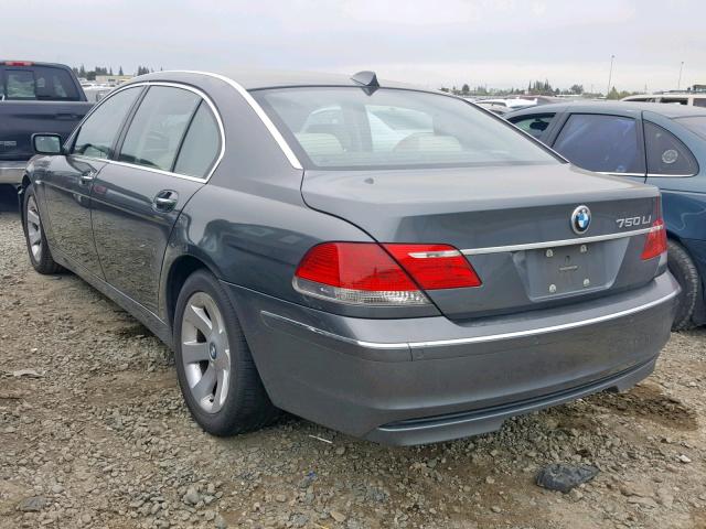 WBAHN83517DT74109 - 2007 BMW 750 BLACK photo 3