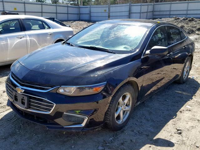 1G1ZB5ST0GF202147 - 2016 CHEVROLET MALIBU LS BLACK photo 2
