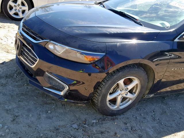 1G1ZB5ST0GF202147 - 2016 CHEVROLET MALIBU LS BLACK photo 9
