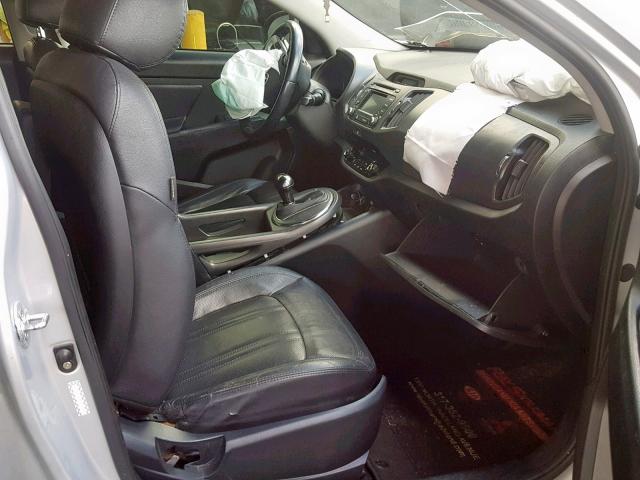 KNDPC3A29D7410395 - 2013 KIA SPORTAGE E SILVER photo 5