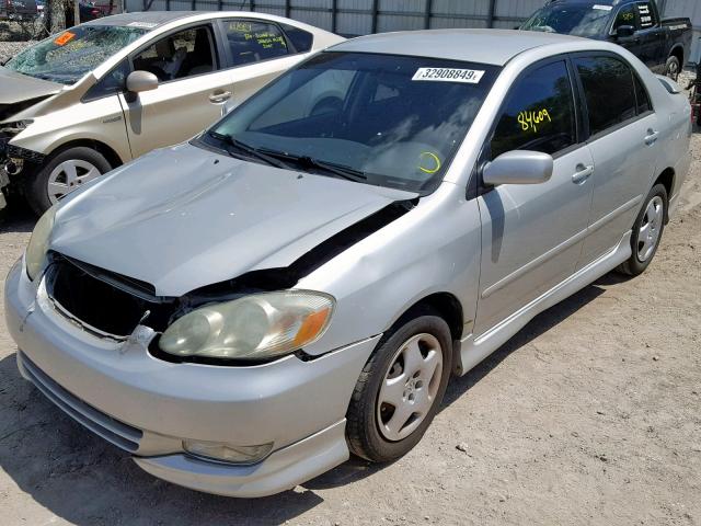 1NXBR32EX3Z075077 - 2003 TOYOTA COROLLA S SILVER photo 2