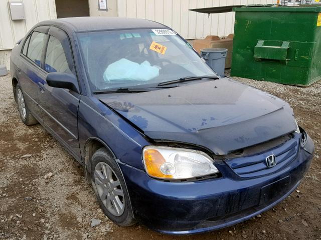 2HGES16423H919676 - 2003 HONDA CIVIC DX BLUE photo 1