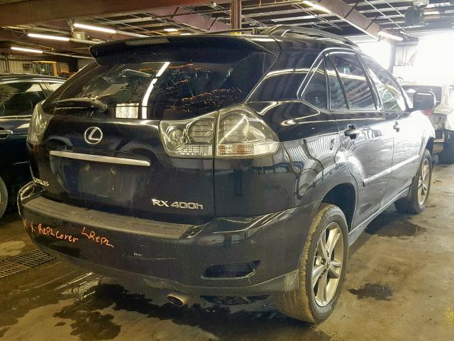 JTJHW31U172029622 - 2007 LEXUS RX 400H BLACK photo 4