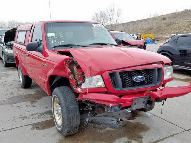 1FTYR10U84PA22360 - 2004 FORD RANGER RED photo 1