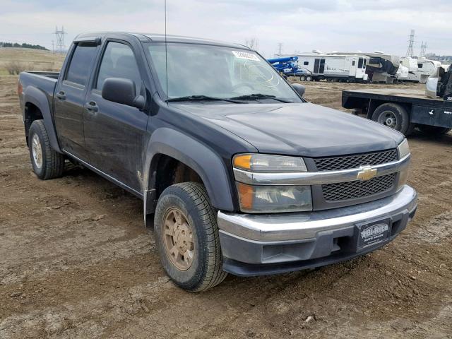 1GCDT13E678141348 - 2007 CHEVROLET COLORADO BLACK photo 1