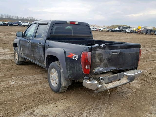 1GCDT13E678141348 - 2007 CHEVROLET COLORADO BLACK photo 3