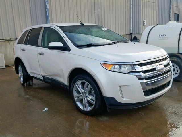 2FMDK3JC0DBA56610 - 2013 FORD EDGE SEL WHITE photo 1