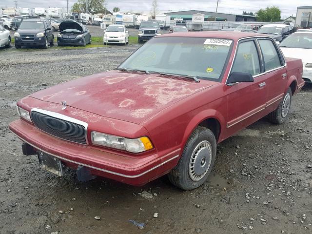 1G4AG55M9T6433631 - 1996 BUICK CENTURY SP MAROON photo 2