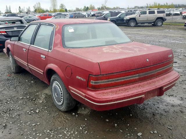 1G4AG55M9T6433631 - 1996 BUICK CENTURY SP MAROON photo 3