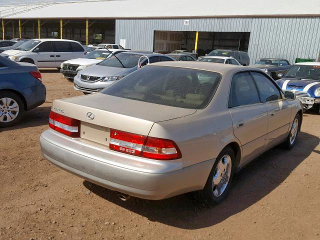 JT8BF28G510321147 - 2001 LEXUS ES 300 GOLD photo 4