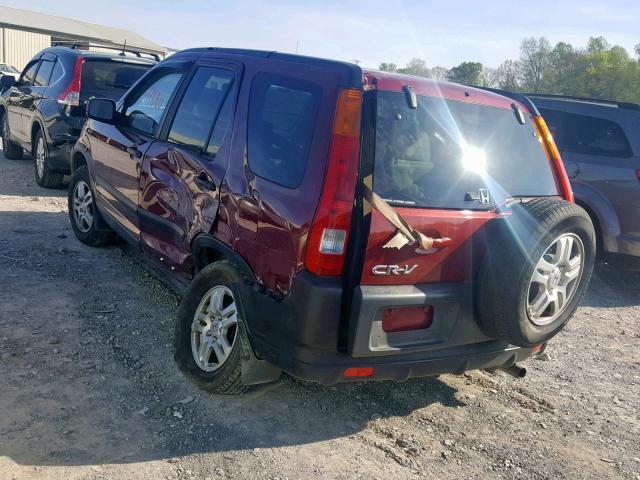 SHSRD78883U143114 - 2003 HONDA CR-V EX MAROON photo 3