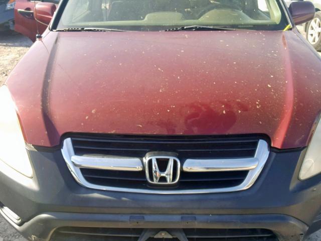 SHSRD78883U143114 - 2003 HONDA CR-V EX MAROON photo 7