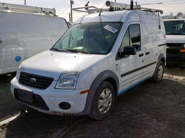 NM0LS7BN7DT141240 - 2013 FORD TRANSIT CO WHITE photo 2