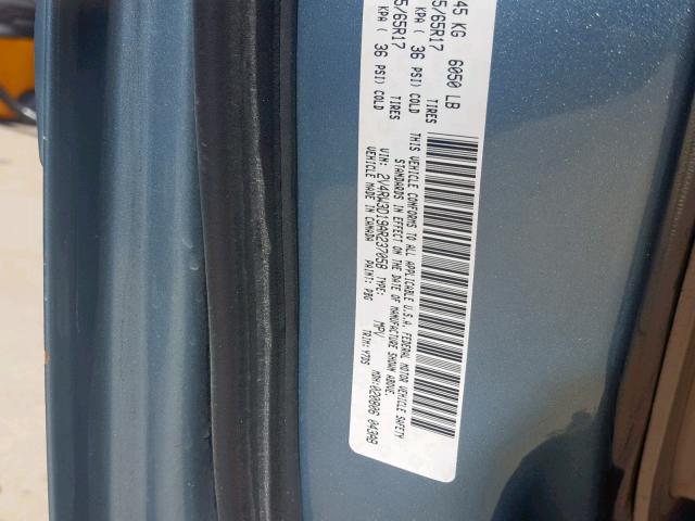 2V4RW3D19AR237058 - 2010 VOLKSWAGEN ROUTAN SE BLUE photo 10