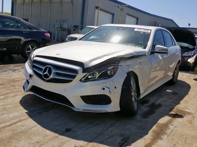 WDDHF5KB6EA917741 - 2014 MERCEDES-BENZ E 350 WHITE photo 2