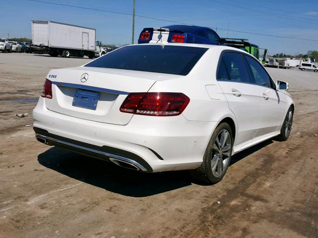 WDDHF5KB6EA917741 - 2014 MERCEDES-BENZ E 350 WHITE photo 4