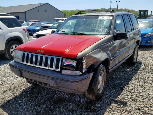 1J4GZ58S4SC684523 - 1995 JEEP GRAND CHER TWO TONE photo 2