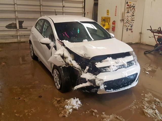 KNADM5A36C6017119 - 2012 KIA RIO LX WHITE photo 1