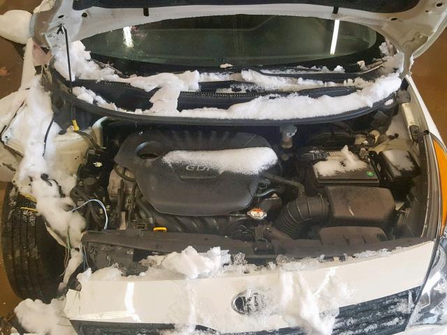 KNADM5A36C6017119 - 2012 KIA RIO LX WHITE photo 7