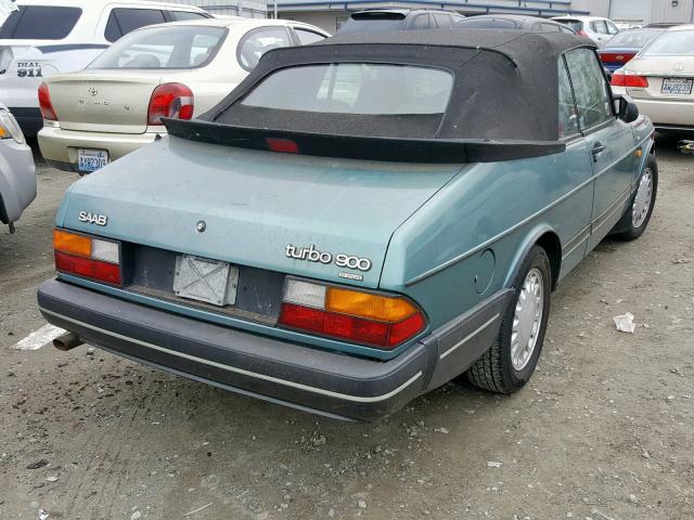 YS3AL75L2M7007724 - 1991 SAAB 900 BASE GREEN photo 4