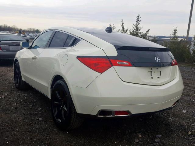 2HNYB1H49AH502958 - 2010 ACURA ZDX TECHNO WHITE photo 3