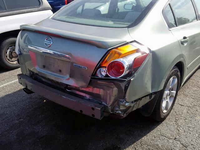 1N4CL21E48C212992 - 2008 NISSAN ALTIMA HYB GREEN photo 9