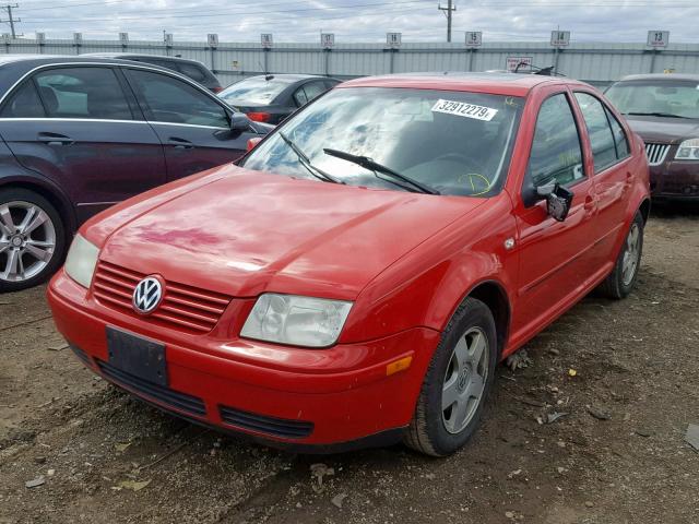 3VWSC29M81M025435 - 2001 VOLKSWAGEN JETTA GLS RED photo 2