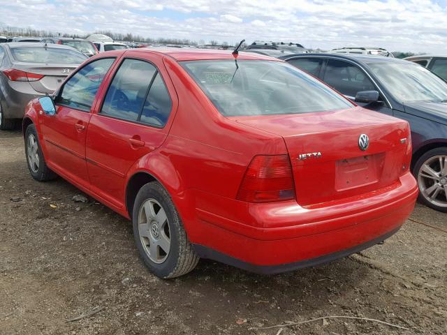 3VWSC29M81M025435 - 2001 VOLKSWAGEN JETTA GLS RED photo 3