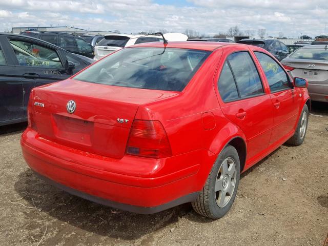 3VWSC29M81M025435 - 2001 VOLKSWAGEN JETTA GLS RED photo 4