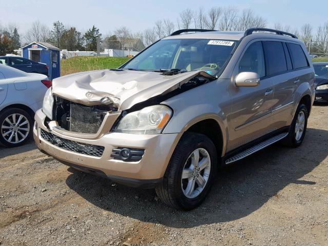 4JGBF71E47A160683 - 2007 MERCEDES-BENZ GL 450 4MA GOLD photo 2