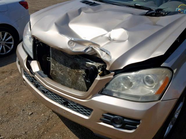 4JGBF71E47A160683 - 2007 MERCEDES-BENZ GL 450 4MA GOLD photo 9