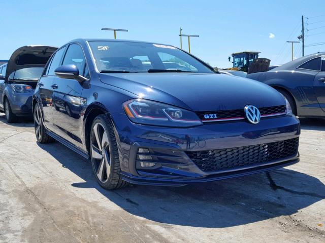 3VW447AU1JM279762 - 2018 VOLKSWAGEN GTI S/SE BLUE photo 1