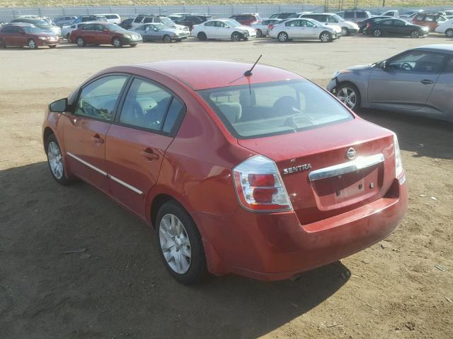 3N1AB6AP6AL693578 - 2010 NISSAN SENTRA 2.0 RED photo 3