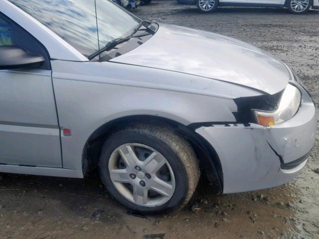 1G8AJ55FX6Z204587 - 2006 SATURN ION LEVEL SILVER photo 9