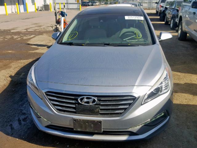 5NPE34AF7FH173730 - 2015 HYUNDAI SONATA SPO SILVER photo 9