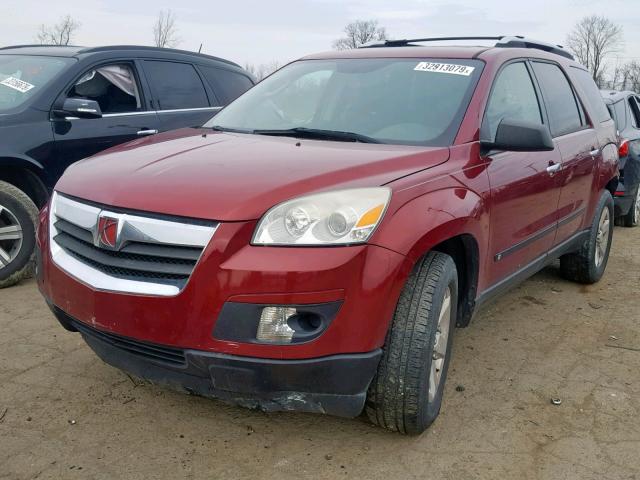 5GZEV13778J264469 - 2008 SATURN OUTLOOK XE RED photo 2