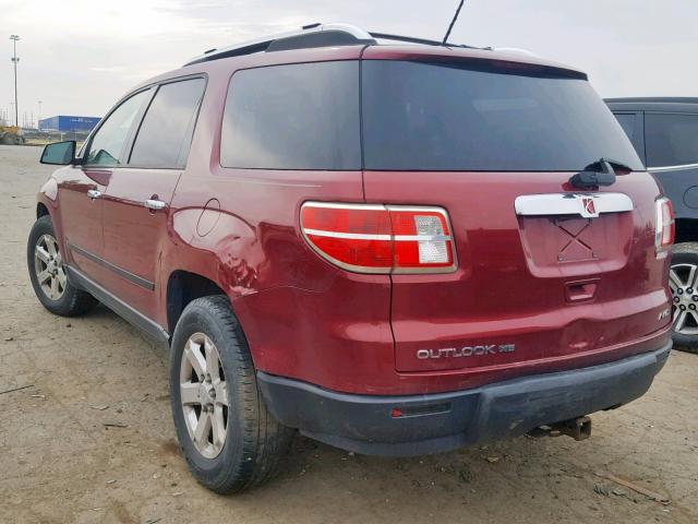 5GZEV13778J264469 - 2008 SATURN OUTLOOK XE RED photo 3