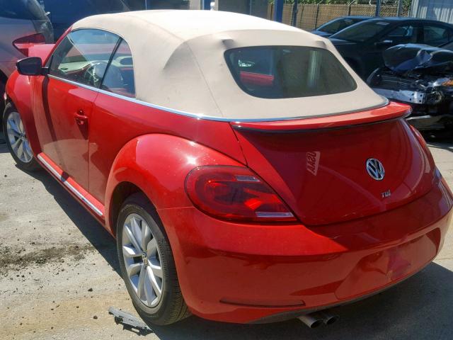 3VW5A7AT9FM805065 - 2015 VOLKSWAGEN BEETLE TDI RED photo 3