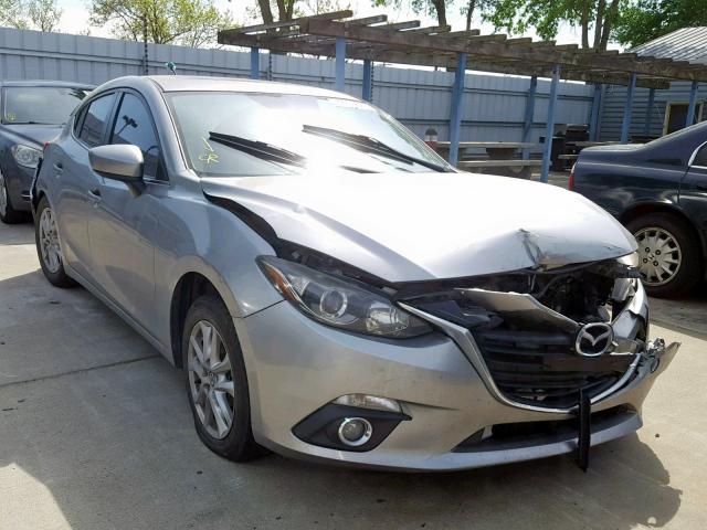 JM1BM1L71E1130043 - 2014 MAZDA 3 TOURING SILVER photo 1