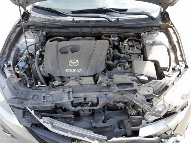 JM1BM1L71E1130043 - 2014 MAZDA 3 TOURING SILVER photo 7