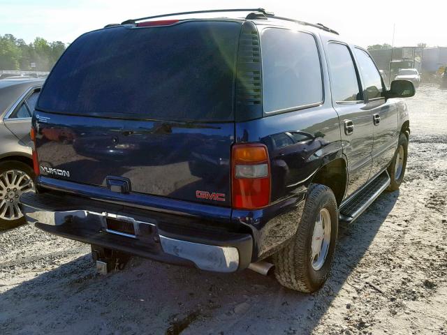 1GKEC13Z22R311994 - 2002 GMC YUKON BLUE photo 4