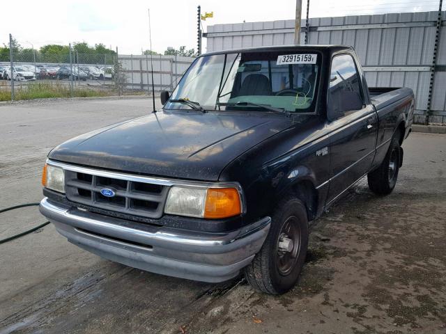 1FTCR10A2PUC63773 - 1993 FORD RANGER BLACK photo 2