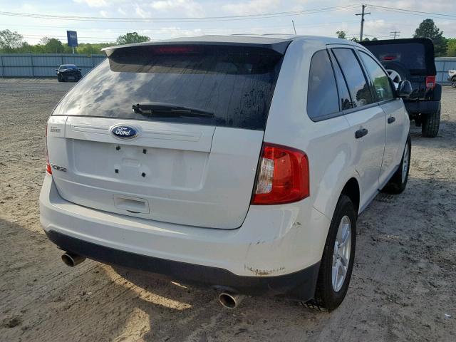 2FMDK3GC3BBB21874 - 2011 FORD EDGE SE WHITE photo 4