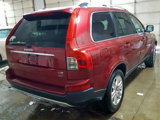 YV4CZ852171359032 - 2007 VOLVO XC90 V8 BURGUNDY photo 4